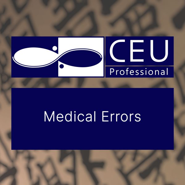 CEU Professional Medical Errors Course